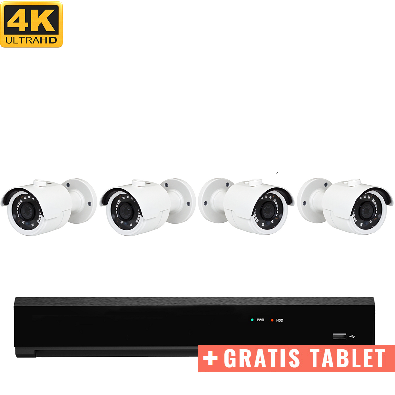 4K Ultra HD BULLET MINI Security Camera KIT POE